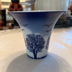 Vintage PORSGRUND Handverks Studio Porcelain Vase